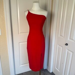 LIKELY Cassidy Red One Shoulder Bodycon Dress Size 2 NWT $198 Cocktail